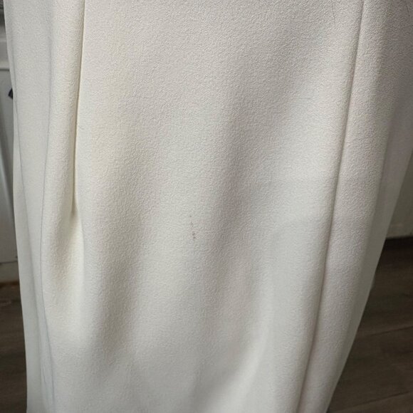 Calvin Klein White Sleeveless Faux Wrap Above Knee Dress Womens Size 8P - Picture 8 of 12